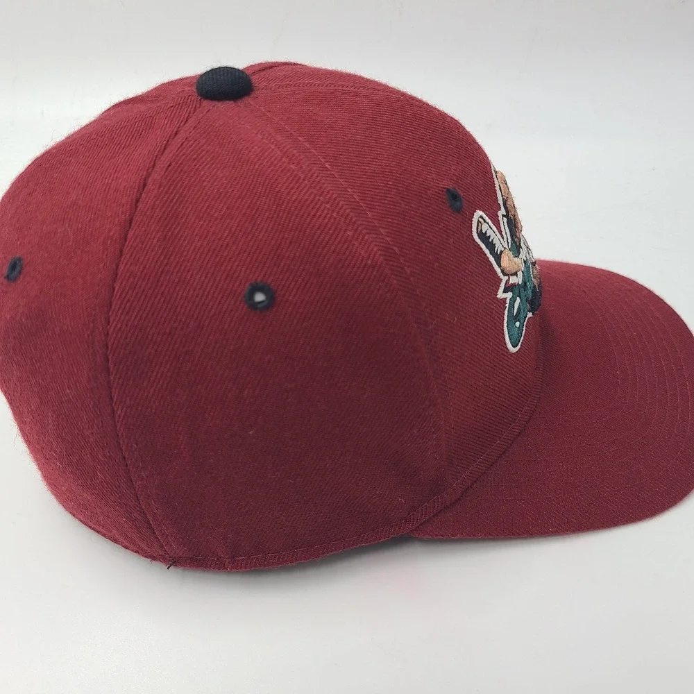 Utah Grizzlies Hat Fitted 7 Zephyr Maroon ECHL‎ AHL IHL Hockey Wool Blend Men